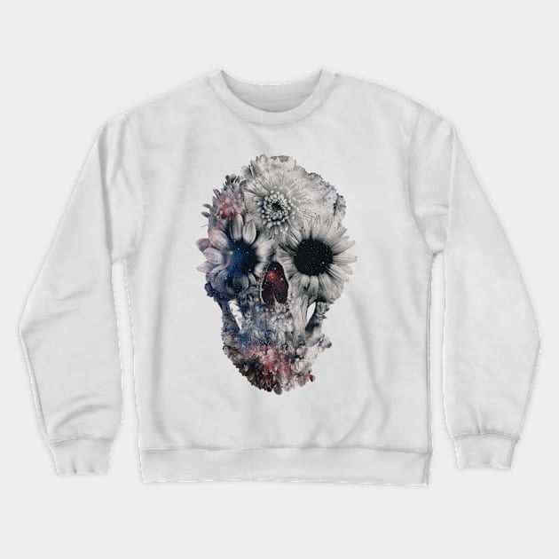 Floral Skull 2 Crewneck Sweatshirt by aligulec